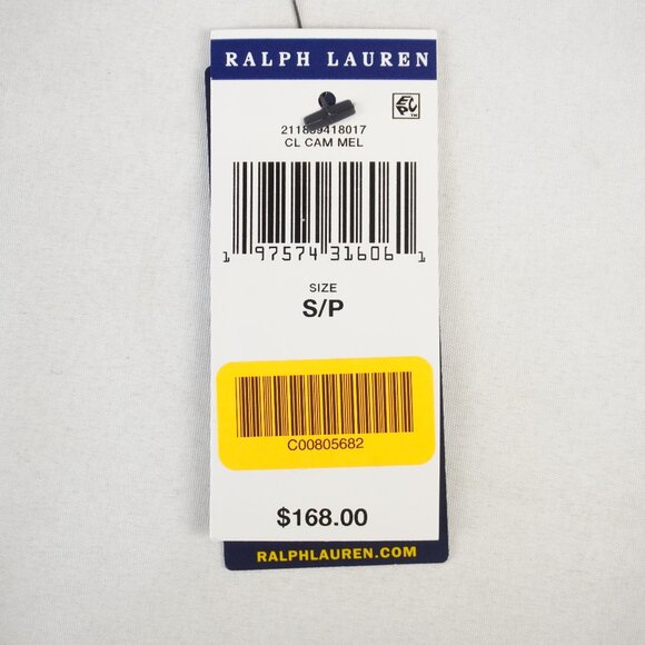 Polo Ralph Lauren Cable Knit Cotton Cardigan in Camel Brown Size Small - NWT - Picture 8 of 9